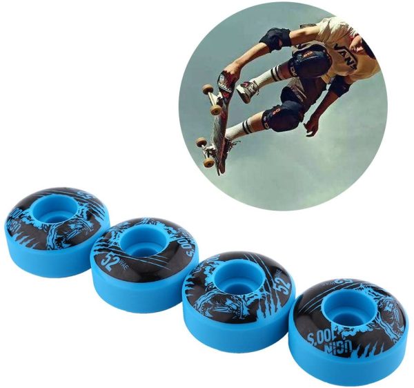 Bnineteenteam Ruote da Skateboard, 52 mm x 30 mm 4 Pezzi/Set Ruote da Skateboard Longboard in PU