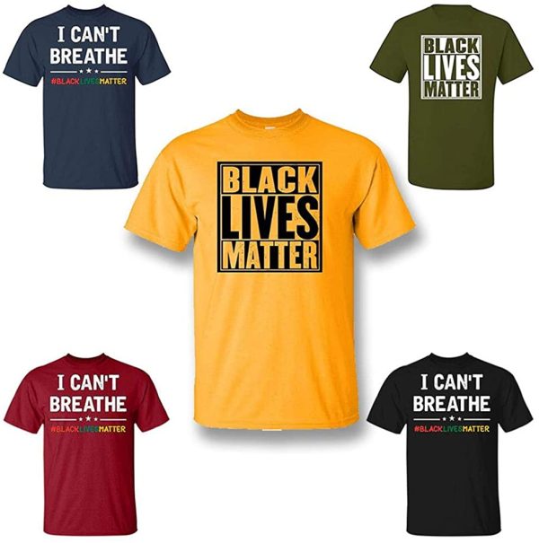 XUEMEI Uomo T-Shirt, Black Lives Matter Stampa Unisex Maglietta, Allentata Girocollo, Femmina Abbigliamento Sportivo Casual a Maniche Corte, Top Morbido e Confortevole - immagine 2