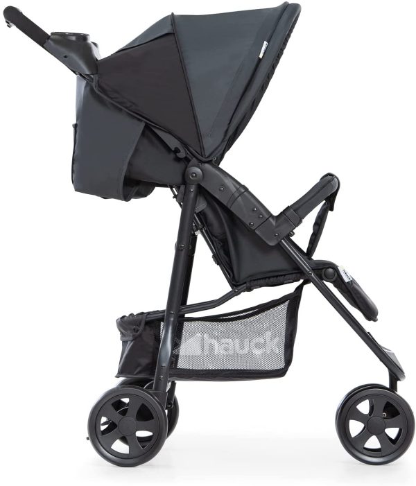 Hauck Passeggino Tre Ruote Citi Neo 2 25 kg Portata, Pieghevole con Una Mano, Leggero solo 7,5 kg, Porta Bevande, Posizione Nanna per Bebè e Bambini dalla Nascita, Grande Cesto, Grigio - immagine 4