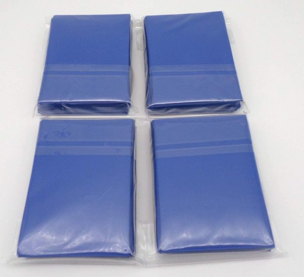 docsmagic.de 4 x 60 Double Mat Blue Card Sleeves Small Size 62 x 89 - Blu - Mini Bustine - YGO - immagine 3