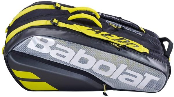 Babolat RH X 9 Pure Aero Vs, Borsa per Racchetta Unisex-Adulto, Nero Giallo (Multicolore), Taglia Unica