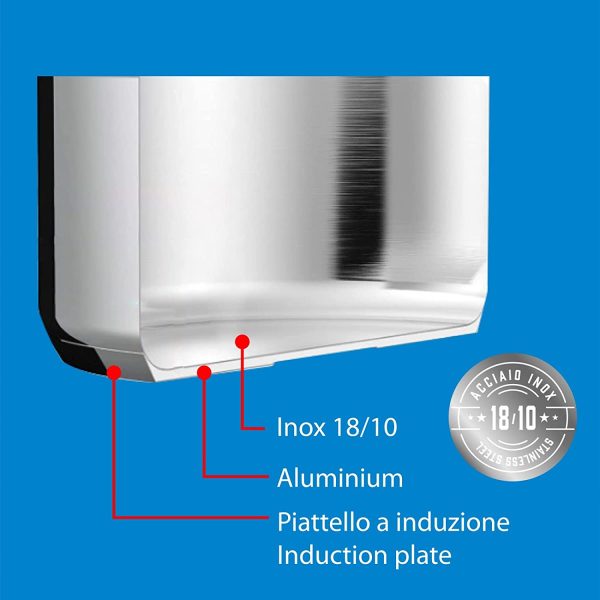 Divina Multibollitore (Asparagera), Acciaio, Adatto all'induzione, diametro 16 cm - immagine 5