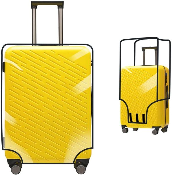 Vicloon Luggage Cover Protettore di Bagagli Suitcase Cover, Custodie Protettive per Valigie Trasparente PVC Impermeabile Anti-polvere Antigraffio per Affari Scuola Viaggi Utilizzo Quotidiano (20") - immagine 7