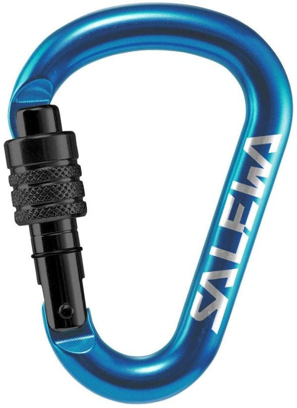 SALEWA HMS Screw G2, Carabiner Unisex-Adult, Blue, Uni