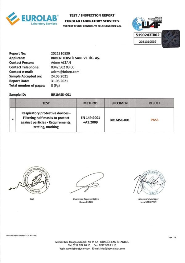 25 Mascherine FFP2 certificate CE 1463 confezionate singolarmente mascherina ffp2 taglia REGULAR STANDARD BRMED (25 FFP2, Bianche) - immagine 4