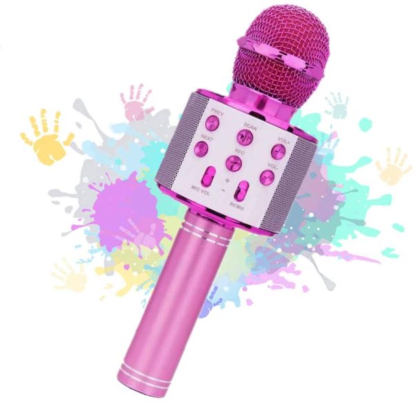 Microfono Karaoke Bluetooth con Altoparlante,Microfono Bluetooth,Microfoni Wireless Disco,Microfono Bambini Senza Fili Adulti, Portatile KTV Karaoke Player per Cantare per Android iOS Smartphone - immagine 7