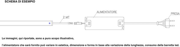 KingLed - Barretta a Led Angolare con Misura Personalizzabile da 30cm a 200cm (Coperchio Opaco, 30cm) - immagine 7