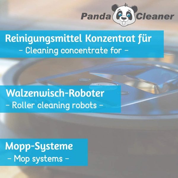 Pandacleaner® - Detergente per robot pulitore, per pavimenti, detergente concentrato - immagine 2