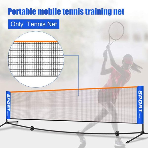 Rete da Tennis, Rete da Badminton, Rete da Allenamento per Tennis da Badminton Portatile Pieghevole da Giardino per vialetto Standard - immagine 7