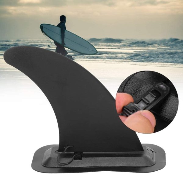 Regun Pinna Laterale, PVC Staccabile Stand Up Paddle Board Tavola da Surf Stabilit?? Pinna Long Board Center Fin - immagine 5