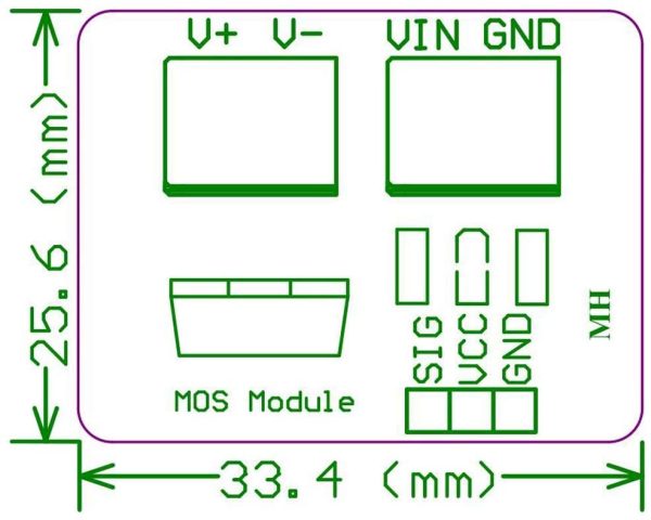 5Pcs Modulo driver MOS Mosfet pulsante IRF superiore 0-24V per Arduino MCU ARM Raspberry pi