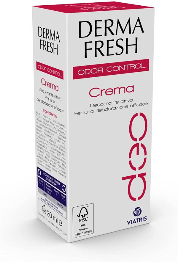 Dermafresh Odor Control Crema Deodorante Attiva per Sudore Particolarmente Maleodorante - 30 ml - immagine 3