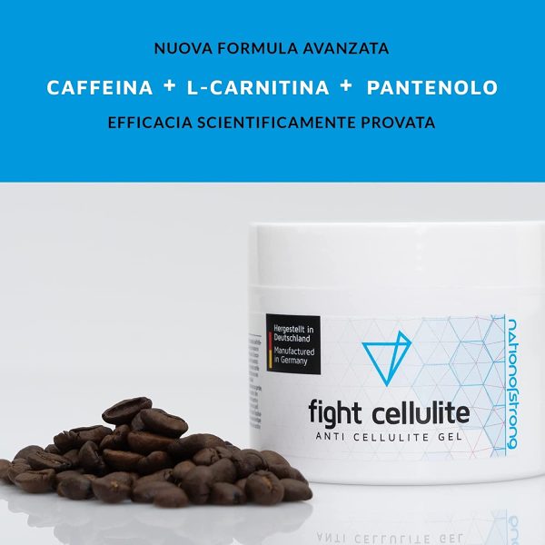 Fight Cellulite | Crema professionale anti-cellulite attivata dal calore | Formula forte con Caffeina e L-Carnitina per una pelle pi?? tonica e compatta | Made in Germany