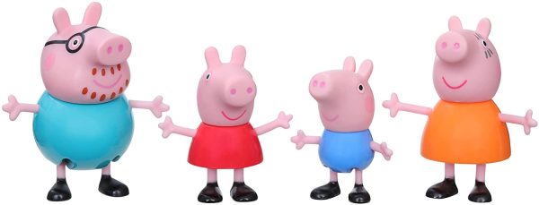 Peppa Pig - La Famiglia Confezione da 4 personaggi per bambini da 3 anni su, , Multicolore, F2190