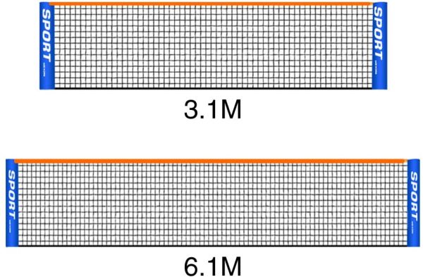 Rete da Tennis, Rete da Badminton, Rete da Allenamento per Tennis da Badminton Portatile Pieghevole da Giardino per vialetto Standard - immagine 5