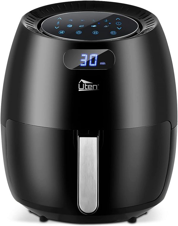 Friggitrice ad Aria 6,5 Litri,  Air Fryer XXL con 8 Programmi, Friggitrice ad Aria Calda Senza Olio, Display Digitale, Ricette PDF, Accessori Diversificati, Senza PFOA&BPA, 1800W. - immagine 7