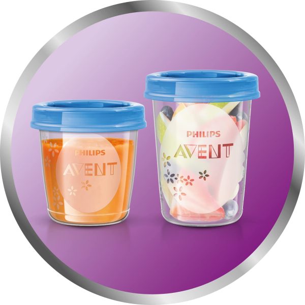 Philips Avent SCF721/20 Set Via Gourmet - 20 Vasetti per la Conservazione delle Pappe + Cucchiaino - immagine 4