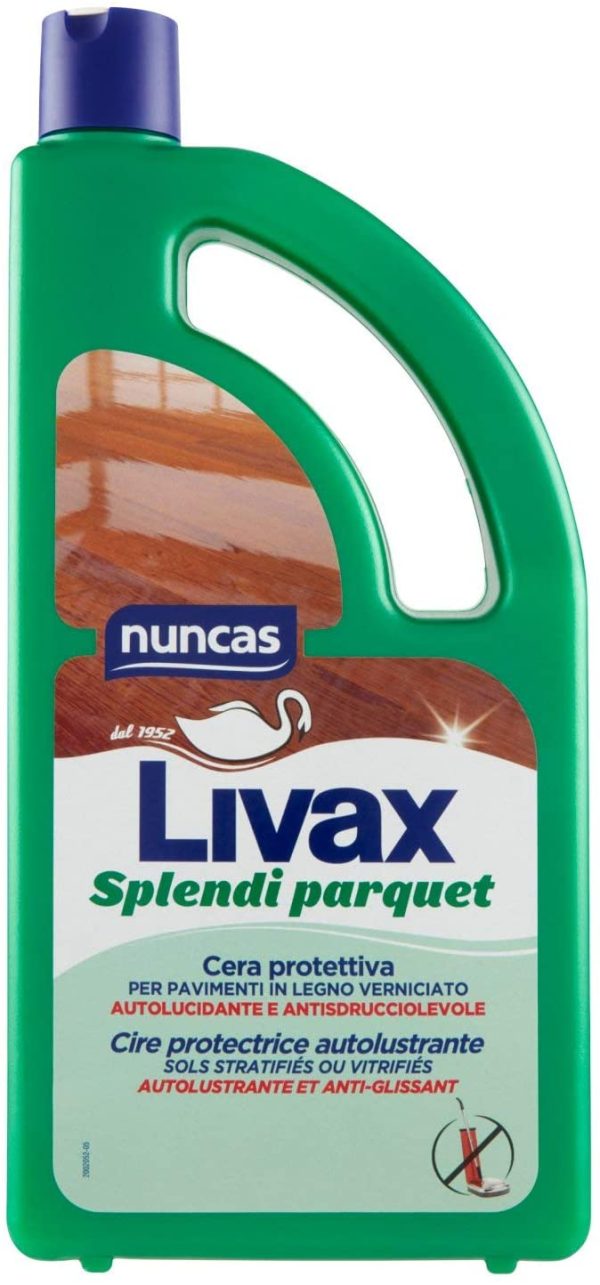 Nuncas, Livax Splendi Parquet, Cera Protettiva per Pavimenti in Legno, 1000 Ml - immagine 6