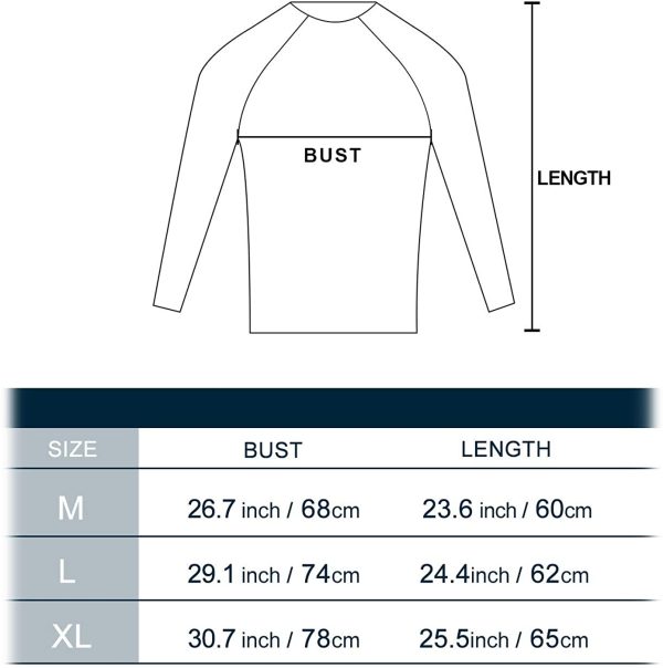 Bwiv Maglia a Compressione Uomo Manica Lunga Asciugatura Rapida Maglia da Corsa Ciclismo - immagine 2