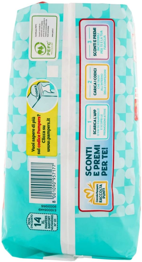 Pampers Baby Dry, Mutandino XL, 14 Pannolini, Taglia 6 (15+ Kg) - immagine 5