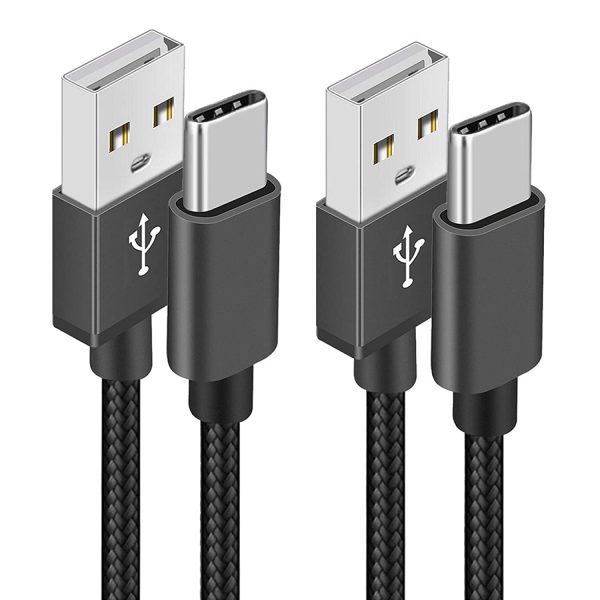 Cavo USB C [2Pezzi, 2m 2m] Nylon Intrecciato USB Type-C Cavo 3A Ricarica Rapida e Trasmissione Cavo USB Tipo C per Samsung Galaxy S21 S20 S10 S9 S8 Plus A71 A51 A50 A30 A40,Huawei,Xiaomi,Sony,OnePlus - immagine 6