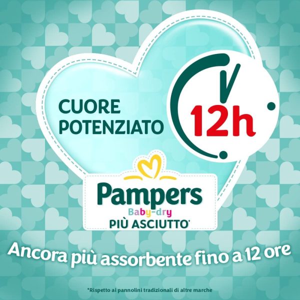 Pampers Baby Dry Mini, 186 Pannolini, Taglia 2 (3-6 kg) - immagine 5