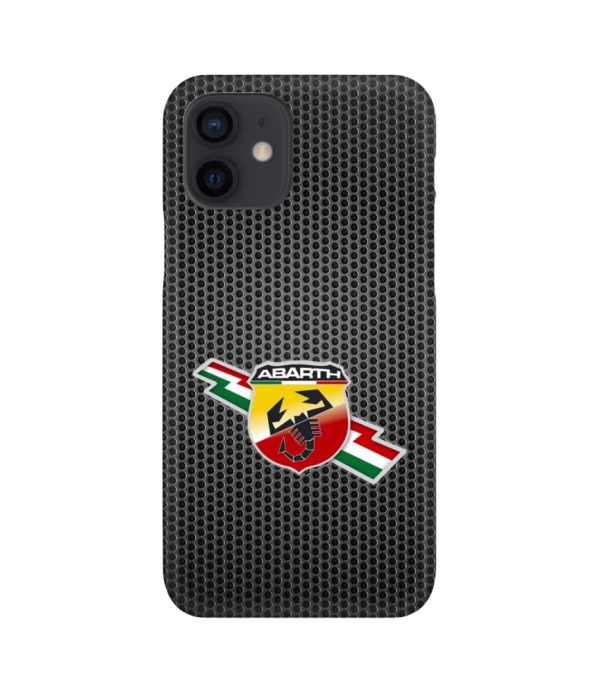 Abarth black cover per iPhone 13, 13 pro, 13 pro max, 13 mini,12mini, 12, 12 pro, 12 pro max, 11, 11 pro, 11 pro max, XS, X, X max, XR, SE, 7+, 8, 7, 6+, 6