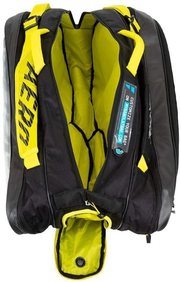 Babolat RH X 9 Pure Aero Vs, Borsa per Racchetta Unisex-Adulto, Nero Giallo (Multicolore), Taglia Unica - immagine 4