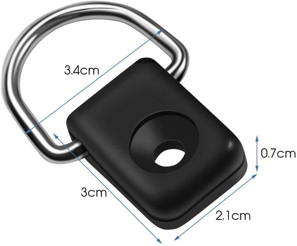 Yosoo Health Gear 10pcs Canoa per Barche Anello D con Kit Viti, D Ring Subacquea Kit di Fissaggio ad Anello per Ponte di Sicurezza D Ring per Attrezzatura da Pesca Accessori da Campeggio