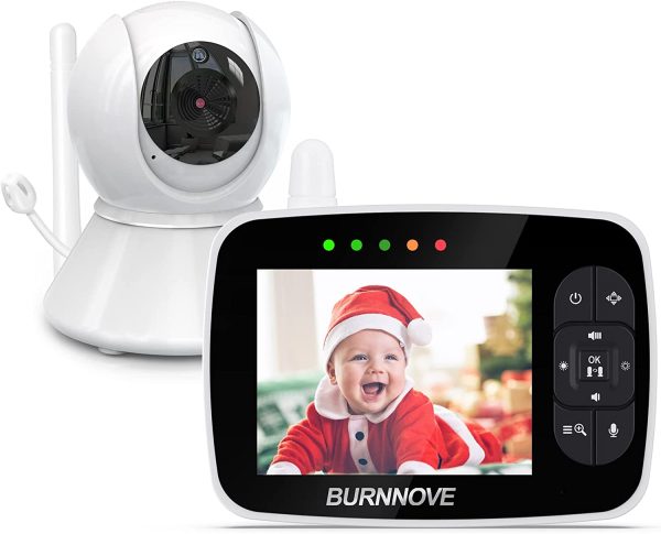 Baby Monitor 3.5 Pollici Baby Video Camera Remota Direzionale 2x Zoom Digitale con Modalit?? ECO Attivazione Vocale Visione Notturna Controllo Remoto Temperatura Stanza Ninne Nanne