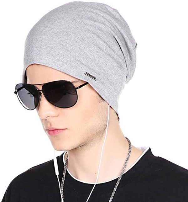 CACUSS Estate Berretto Beanie Cotone Elastico Lungo Slouch Beanie Uomo & Donna - immagine 2