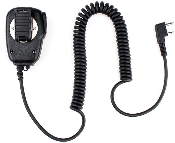 RS111 Altoparlante Microfono 2 Pin Microfono a Distanza Compatibile con Walkie Talkie  RT24 RT22 RT27 RT3S RT5 Kenwood BAOFENG UV-5R BF-888S TYT PUXING WOUXUN Ricetrasmettitore(2 Pz) - immagine 7