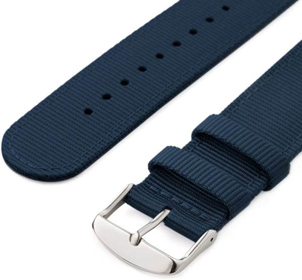 Archer Watch Straps | Premium Cinturino di Nylon Ricambio Sgancio Rapido Cinghia Orologio per Donne e Uomini, Orologi e Smartwatch | Colori Assortiti, 18mm, 20mm, 22mm - immagine 7