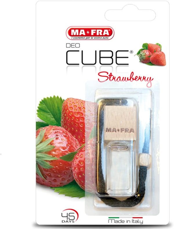 Ma-Fra , Deo Cube Strawberry, Profumatore per Auto Piccoli Ambienti