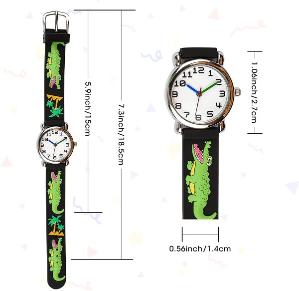 Vinmori Orologio Bambini??orologi colorati per bambini ??Impermeabile 3D Sveglio del Fumetto Orologio da Quarzo Regalo per Bambini Ragazzi e Ragazze - immagine 4