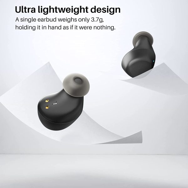 A1 Mini Wireless Auricolari Bluetooth 5.3 in Ear Cuffie leggere Microfono incorporato Cuffie con connessione a lunga distanza Immersive Premium Sound (Compatibili per l'orecchio piccolo), Nero