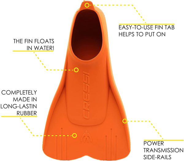 Cressi Mini Light Fins, Pinne Corte e Leggere per Nuoto e Snorkeling Bambini - immagine 7