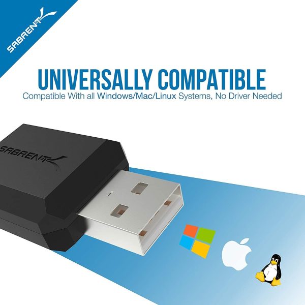 Adattatore USB Audio Esterno Stereo per Windows e Mac. Plug & Play Nessun driver necessario. [Nero] (AU-MMSA) - immagine 3