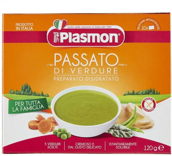 Plasmon Passato di Verdure - Preparato Disidratato 120g (12 Confezioni) - immagine 4