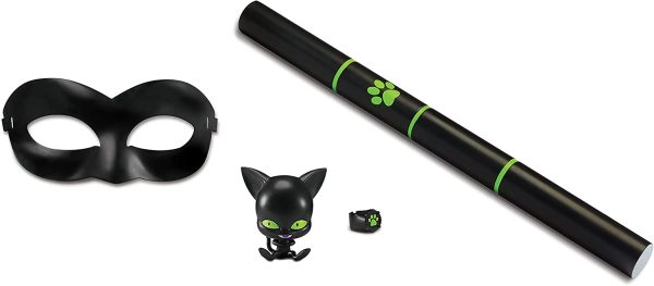 Bandai Miraculous-Kit di trasformazione-Chat Noir-Travestimento e Accessori da supereroe-P50603, Multicolore, P50603 - immagine 7