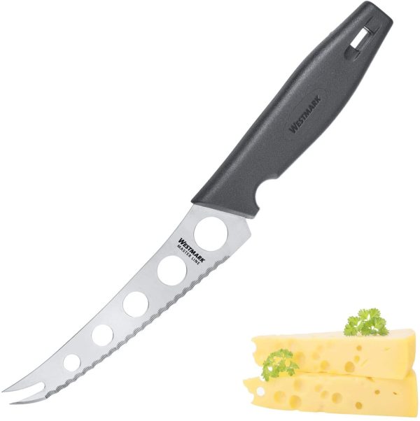 Westmark Coltello da formaggio professionale, Lunghezza lama: 13,5 cm, Lunghezza: 25 cm, Acciaio inox/Plastica, Master Line, Nero/Argento, 13562270 - immagine 4