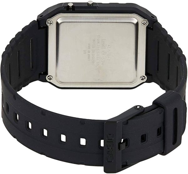 Casio Collection Retro Orologio digitale da uomo con cinturino in plastica CA-53WF - immagine 3