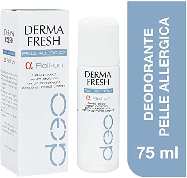 Dermafresh Alfa Roll-On Deodorante per Pelli Sensibili, Allergiche o Depilate - 75 ml - immagine 3