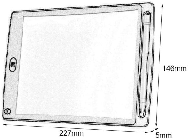 8.5 pollici Tavoletta LCD per scrittura Scrittura elettronica super luminosa Doodle Pad Tavolo da disegno Scrivania per ufficio a casa