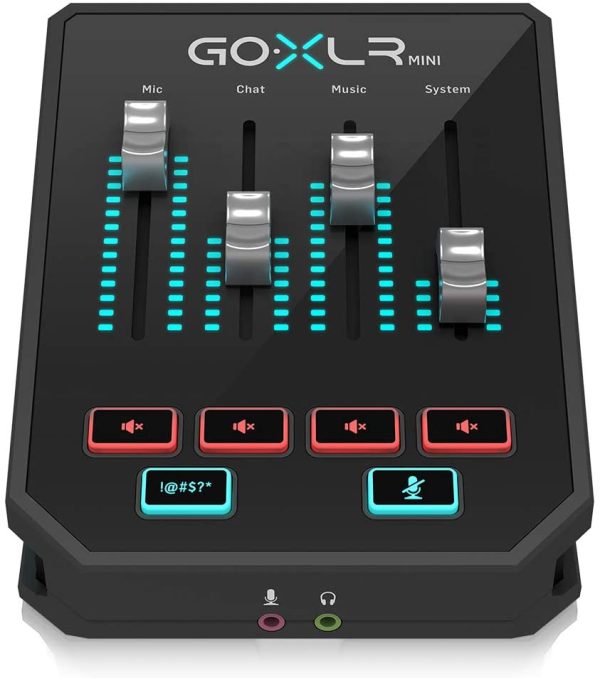 TC Helicon GoXLR, mini mixer di trasmissione online con interfaccia audio/USB e preamplificatori midas