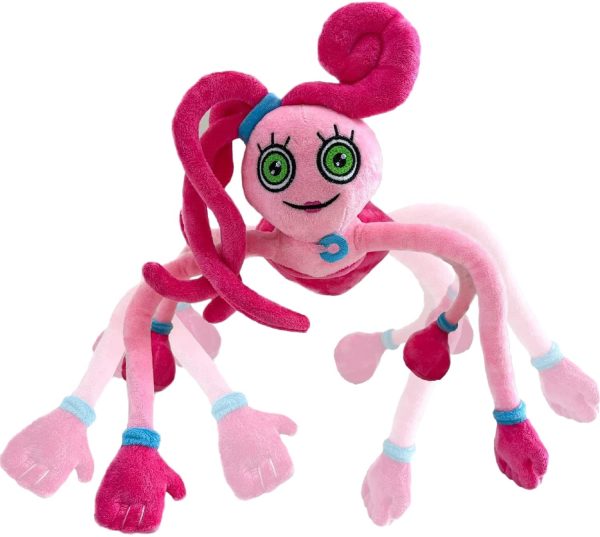 Mommy Long Legs Peluche, Huggy Wuggy Peluche Rosa, 63cm/24.8in Peluche Poppy Playtime Bambola, Horror Rosa Lungo Gambe Mommy Giocattolo Peluche Regalo per Il Gioco - immagine 5