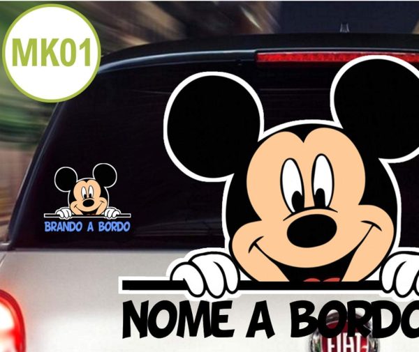 Bimbo bimba bebè a bordo adesivo auto macchina personalizzato con qualsiasi nome colorato PER ESTERNO - immagine 5