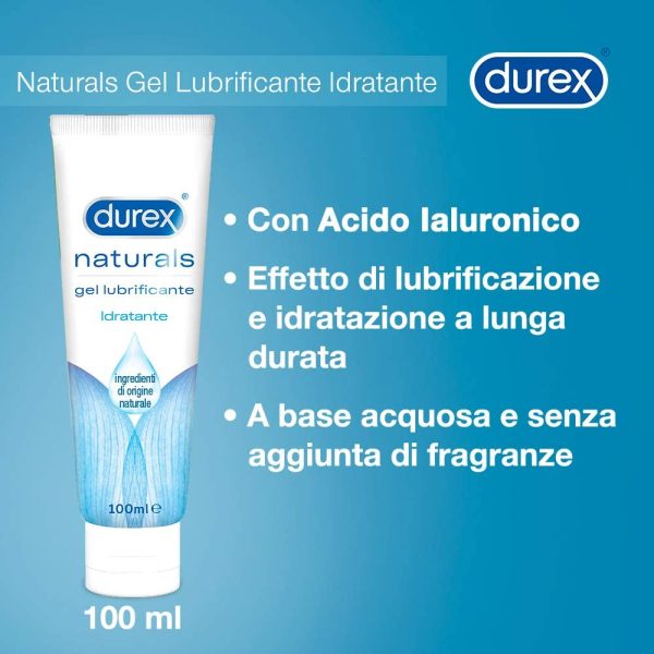 Durex Naturals Gel Lubrificante Idratante con Acido Ialuronico, 100 ml - immagine 8