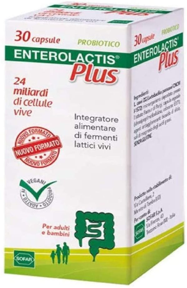 ENTEROLACTIS Plus 30 Capsule - 9.5 g