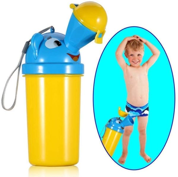 BYETOO Minzione Dispositivo Portatile di Emergenza orinatoio vasino WC, per Bambini, a Tenuta Bambino Kid Potty Pee Training, utilizzato per Auto Viaggio Campeggio e attivit?? all' Aperto, 500 ml - immagine 7